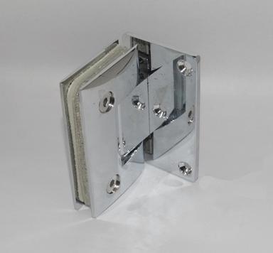 Silver Brass Shower Door Hinges
