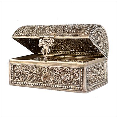 Metal Silver Jewellery Box
