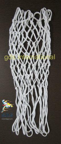 White Basket Ball Nets - Braided