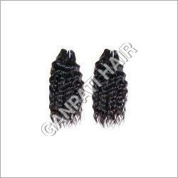 Black Natural Curly Human Hair Weft