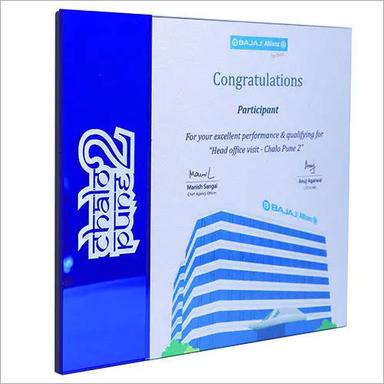 Blue Acrylic Plaque