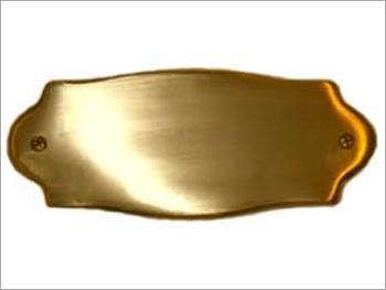 Engraved Brass Plate