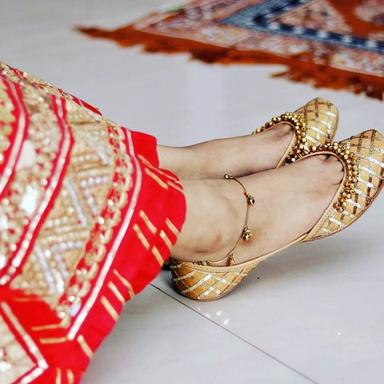 Golden Online Wedding Shoes