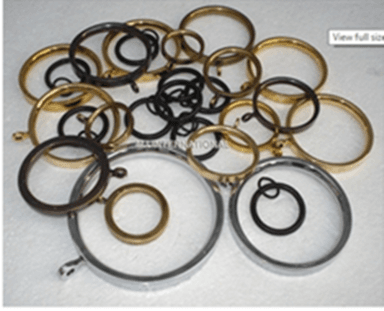 Brass Curtain Ring Length: Na  Centimeter (Cm)