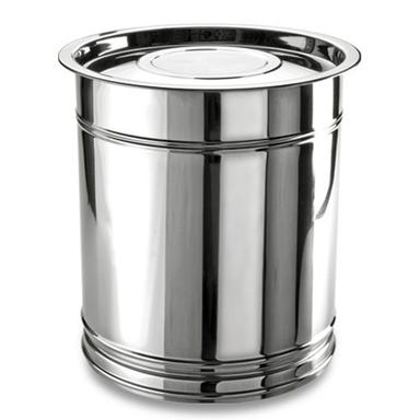 Silver Stainless Steel Kitchen Drum