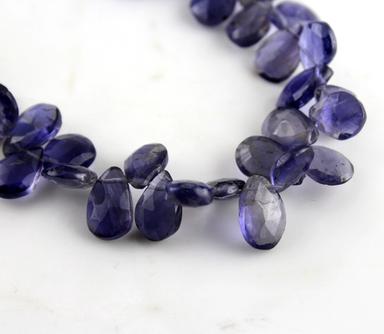 Natural Iolite Pears Beads