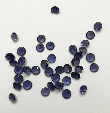 2.75Mm Natural Iolite Faceted Round Gemstone Grade: Aaa