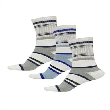 Mixed Color Mens Crew Length Socks