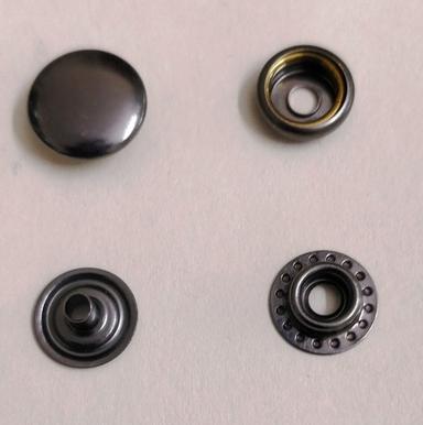 Gunmetal 5X7 Round Cap Metal Snap Button