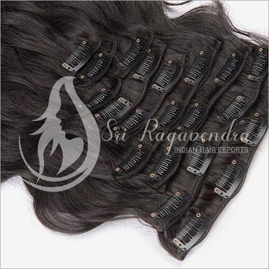 Black Clip On Hair Extension