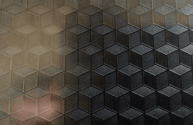 Silver 3D Cubes Embossed Sheets