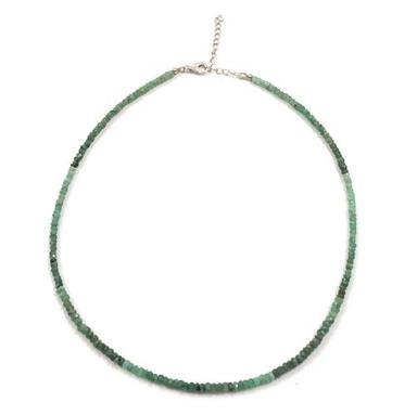 Necklace Natural Emerald Gemstone Grade: Aaa