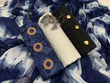 Chikan cotton dress
