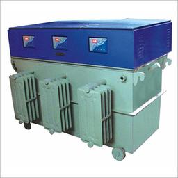 Servo Voltage Stabilizers - 500 x 400 x 350 mm, 50 kg | Steel Material, 180-260V Input, 220V Output, 5 kVA Power, 50 Hz Frequency