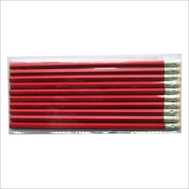Plastic Red Eraser Wooden Pencil