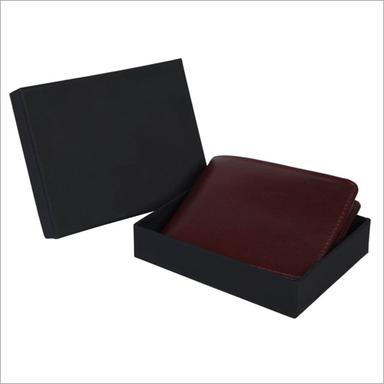 Black Mens Leather Foldable Wallet