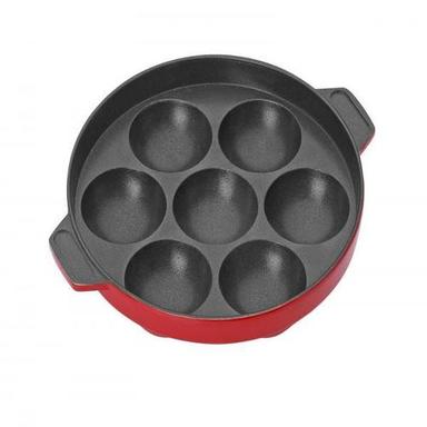 Red Appam Patra 7 Cavity