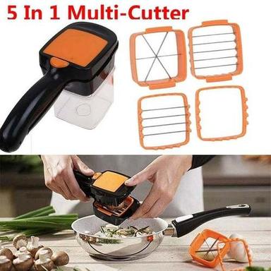 Plastic Vegetable Dicer Chopper 5 In 1 Multi Function Slicer With Container  Onion Cutter Kitchen 