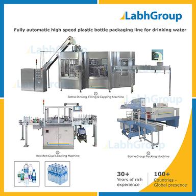 Automatic High Speed Plastic Bottle Packaging Line For Drinking Water