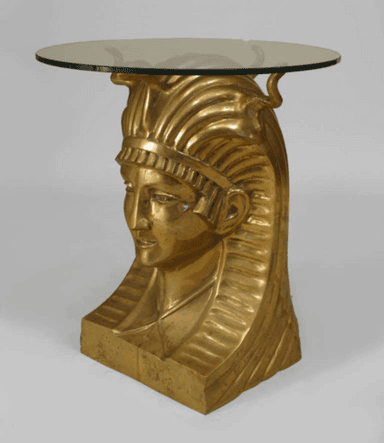 Egyptian Pharaoh Glass Table