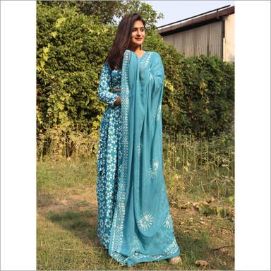 Indian Ladies Turquoise Ethnic Suit