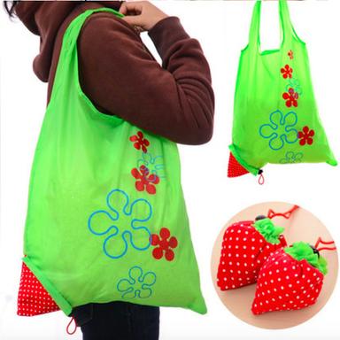 Random Nylon Reusable Strawberry Bags(Pack Of 2)