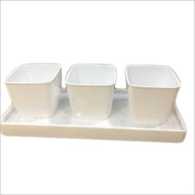 White Orbit Flower Pot 3