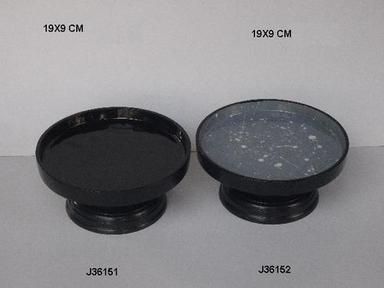 Black Cake Stand Enamel Color