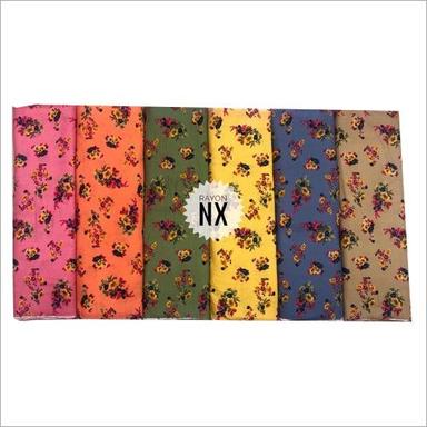 Multicolored Fancy Floral Print Rayon Fabric Length: 50-100  Meter (M)