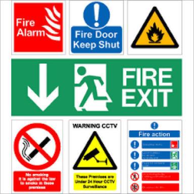 Multicolor Fire Safety Signages