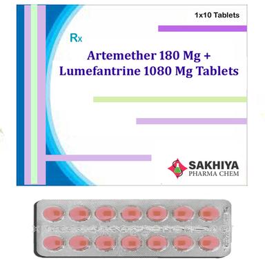 Artemether 180Mg + Lumefantrine 1080Mg Tablets General Medicines