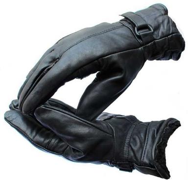 Black Leather Gloves