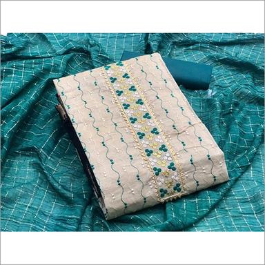 Indian Ladies Khadi Cotton Dress Material