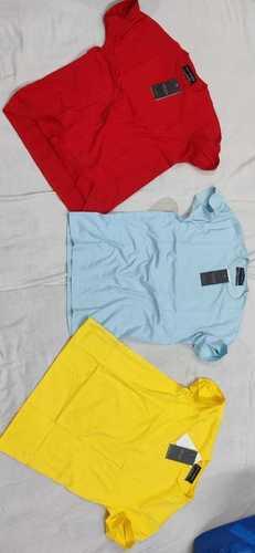 Multi Branded Mens Raw Edge Round Neck T Shirts