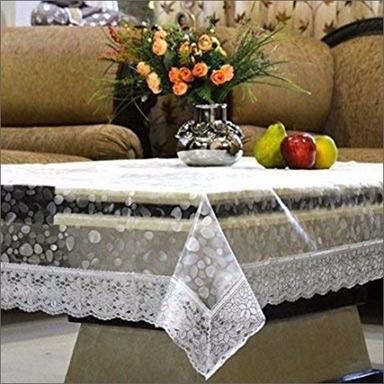 Printed Diamond White Table Cover