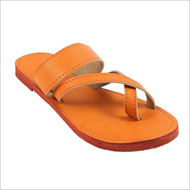 Ladies Leather Flat Slippers