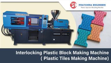 Blue Interlocking Block Making Machine