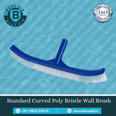 Swimming Pool Standard Curved Poly Bristle Wall Brush