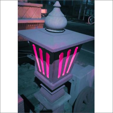 White Outdoor Sandstone Lamp