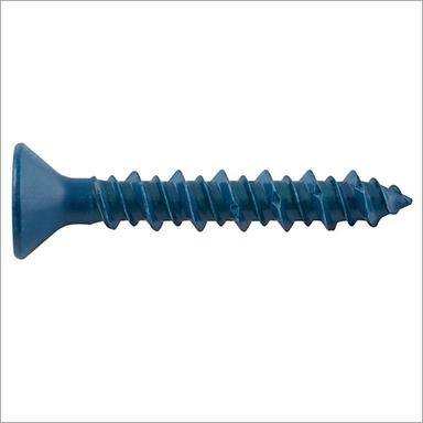 Blue Phillips Flat Head Concrete Screw Anchor