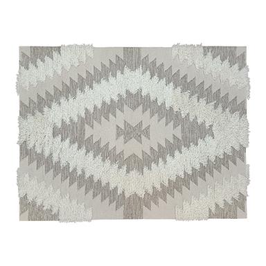 Washable Diamonds And Cut Designed Handwoven Carpet