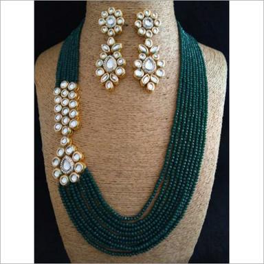 Green Beaded 5 Line Set