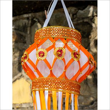 Paper Orange Lantern Kandil For Diwali
