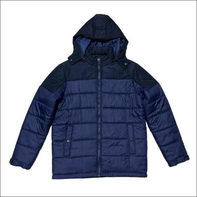 Washable Mens Hooded Puffer Jacket
