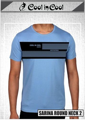Mens Round Neck Half Sleeve T-Shirt