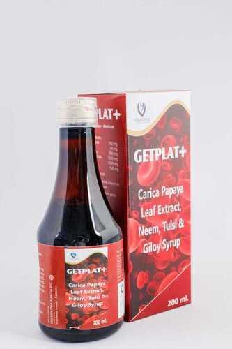 Carica Papaya Leaf Extract Neem Tulsi  Giloy Syrup Age Group: For Adults