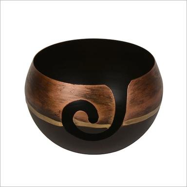 Polished Classic Designer Metal Yarn Bowl