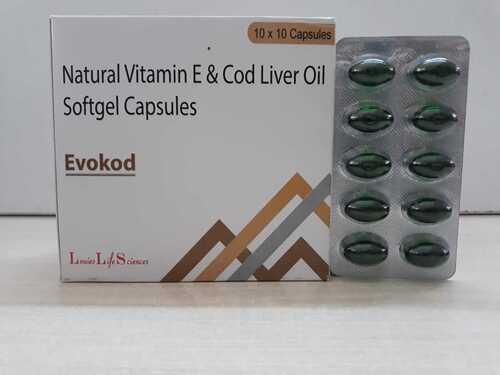 Natural Vitamin E Cod Liver Capsules General Medicines at Best Price in