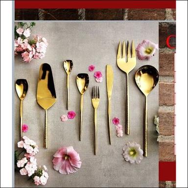 Golden Brass Royal Cutlery Set