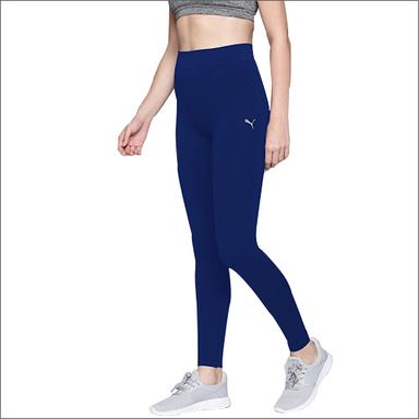 Washable Ladies Blue Lycra Sports Leggings